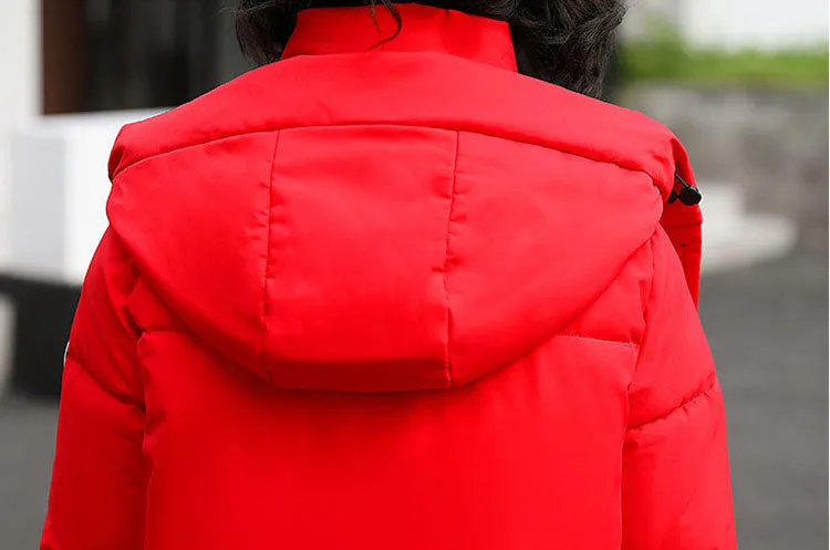Thickened Oversized Puffer Coat with Hood for Stylish Women