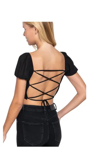 Tied Back Fashion Crop