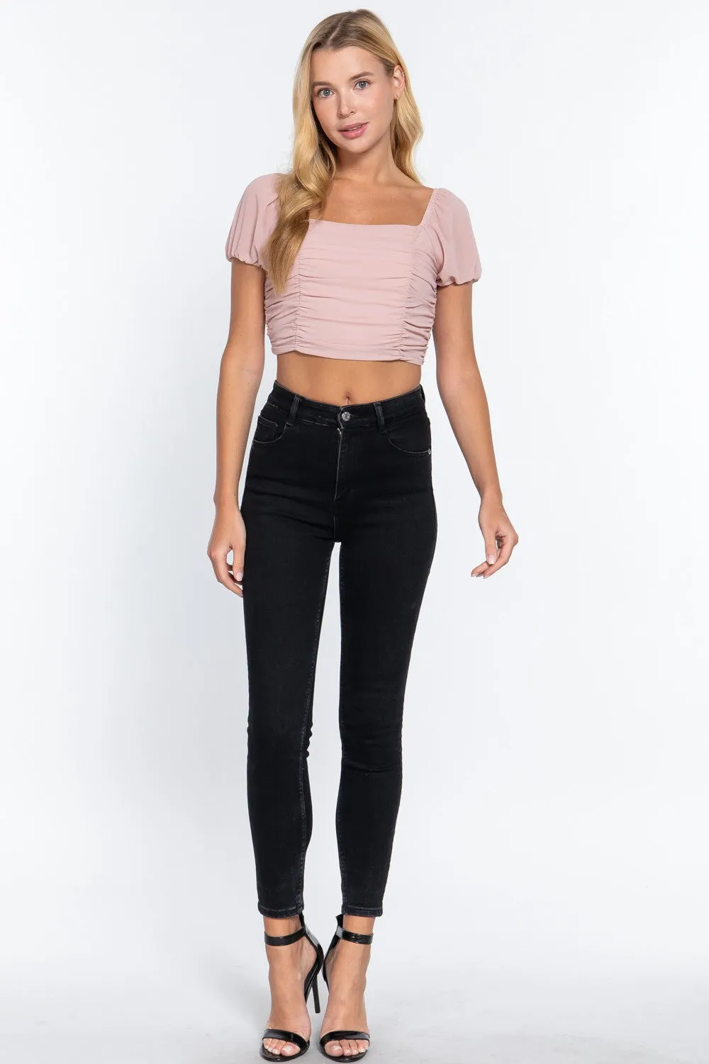 Tied Back Fashion Crop