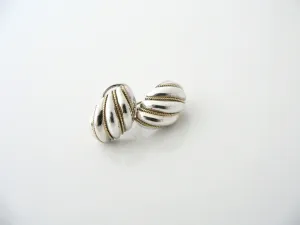 Tiffany & Co Silver 18K Gold Shrimp Shell Earrings Studs Gift Love Art Pierced