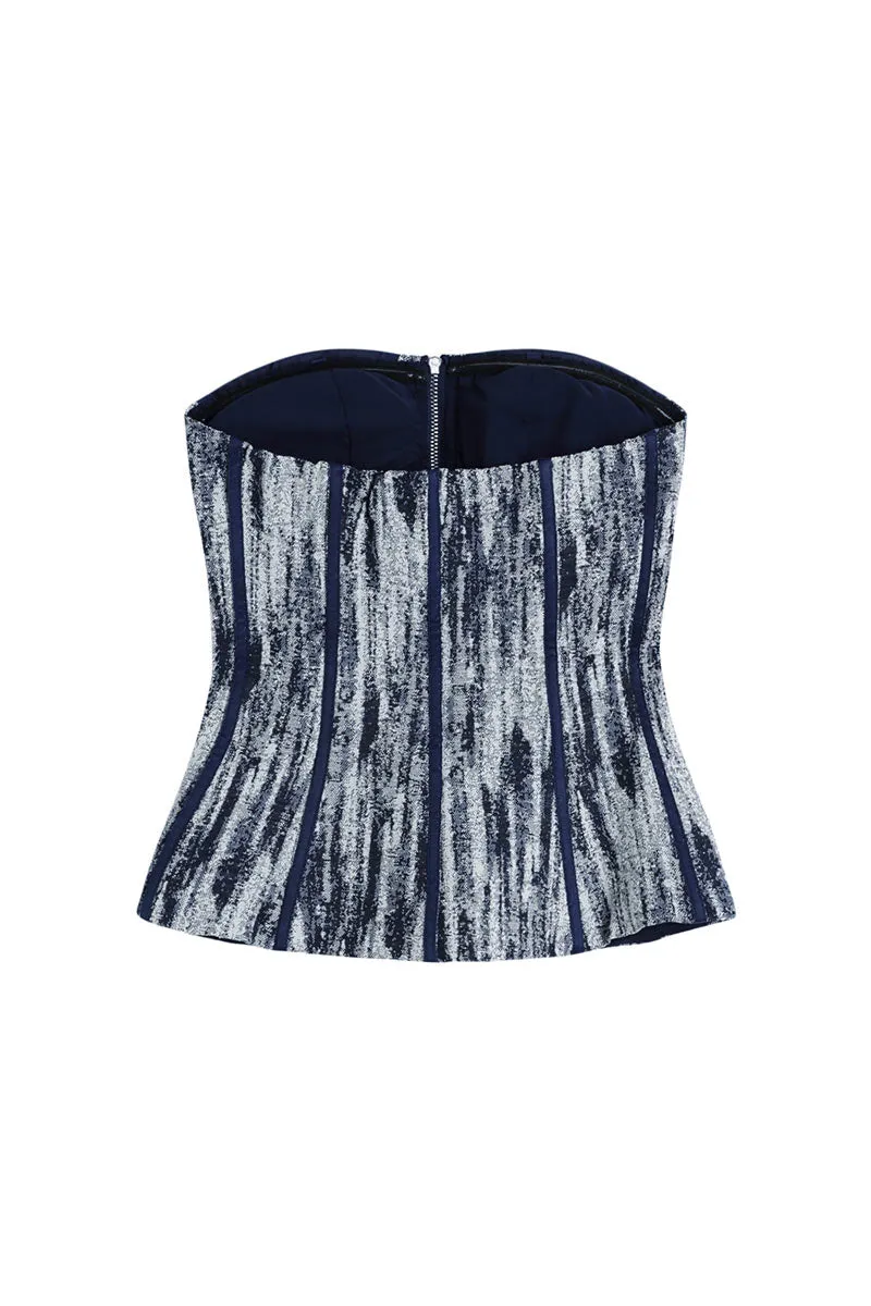 TK665 Strapless Denim Tube Top