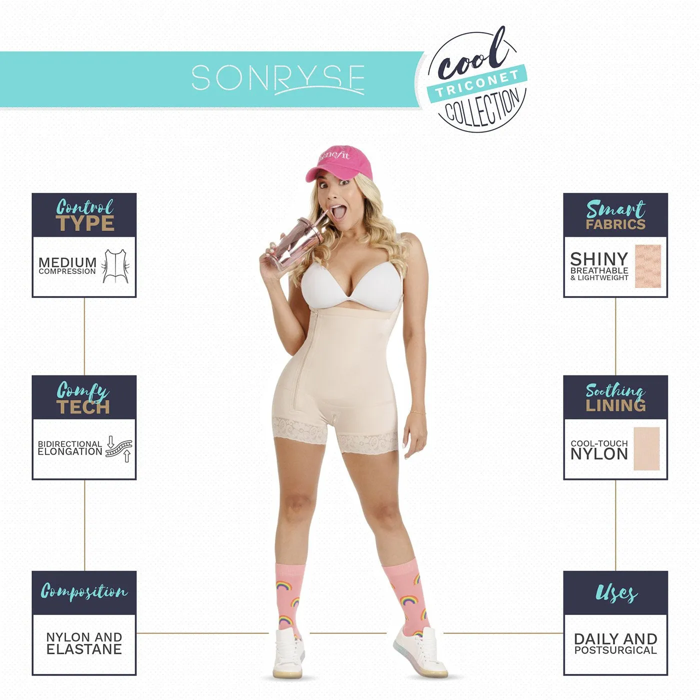 Tummy Compress Shapewear Bodysuit