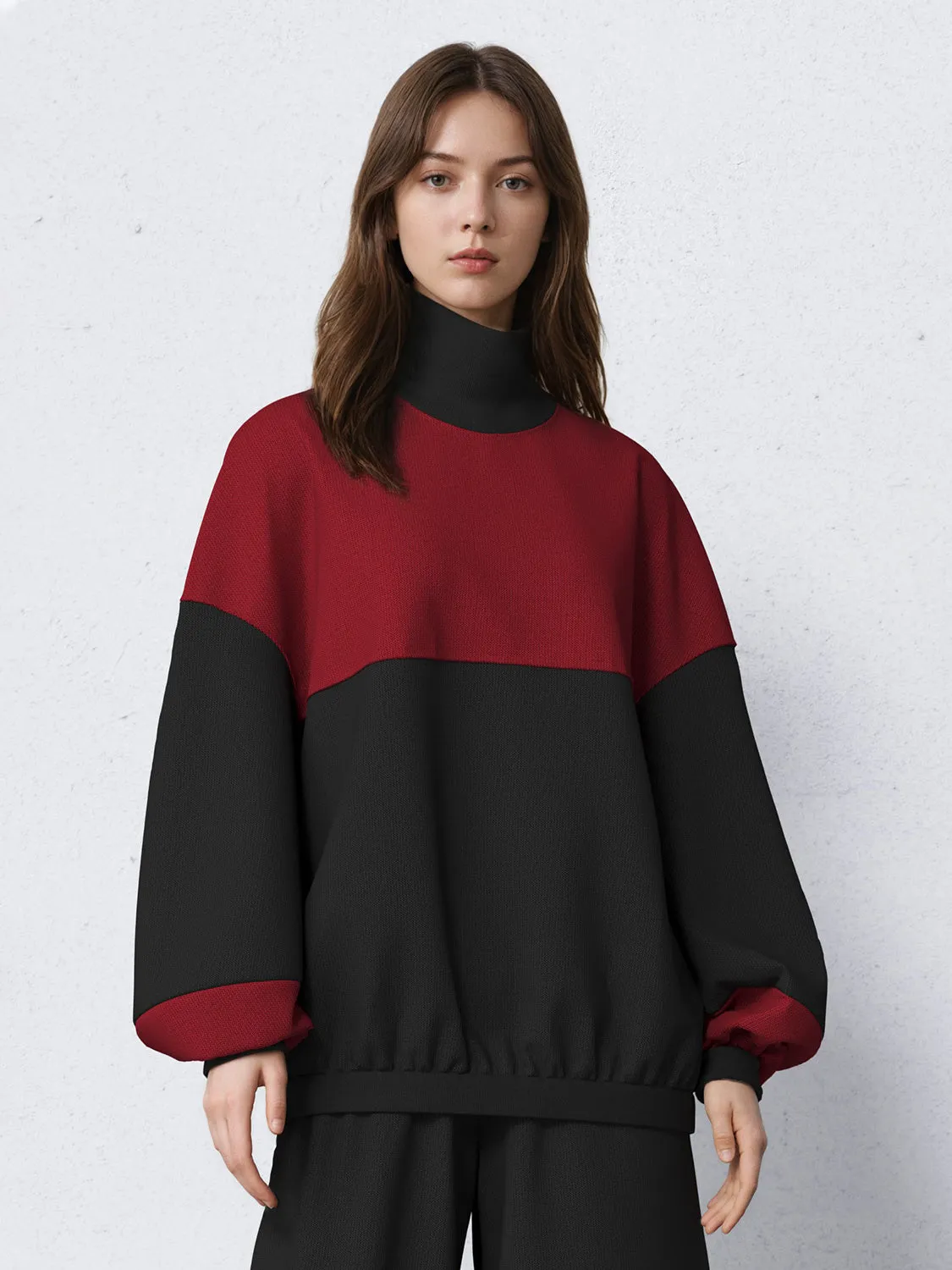 Turtle Neck Loose Knitted Sweaters