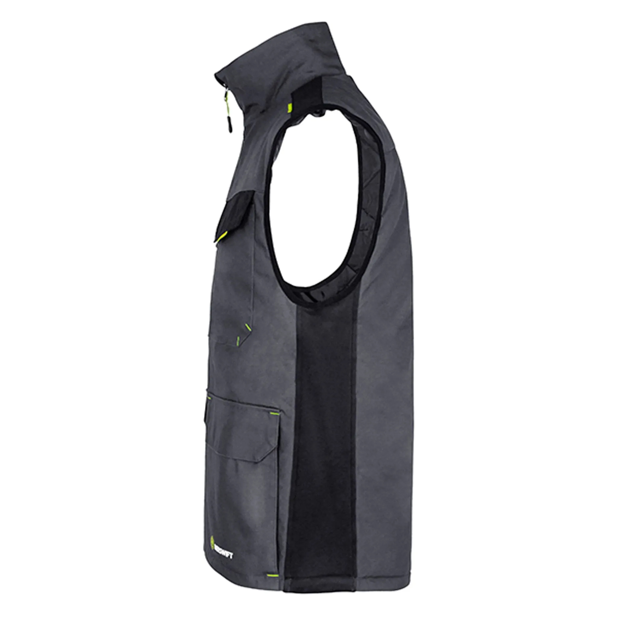 Two-tone Workwear Gilet - Grey/Black