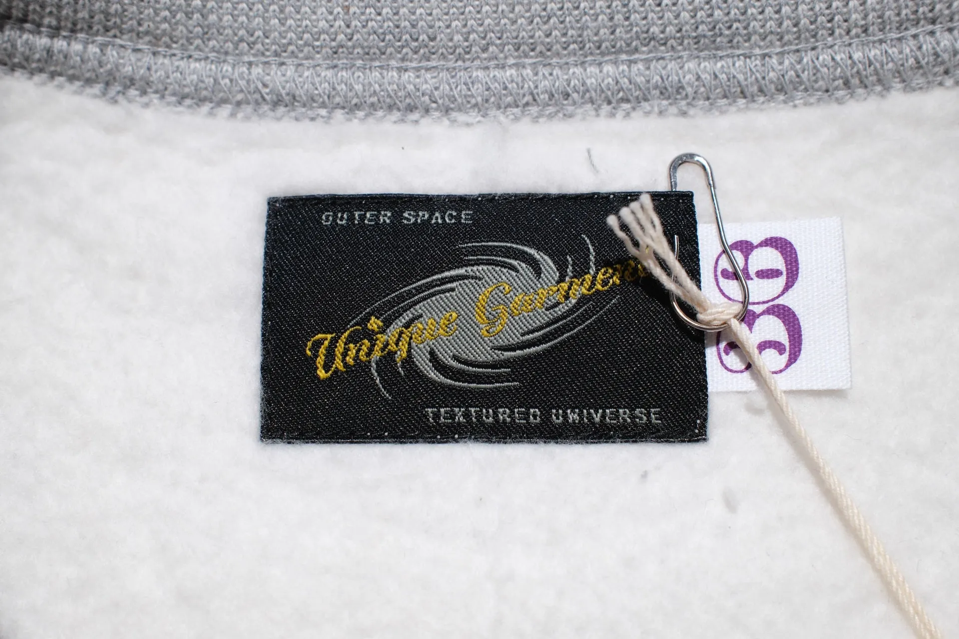 Unique Garment 12oz 'Pioneer' Loopwheeled Sweatshirt (Heather Grey)