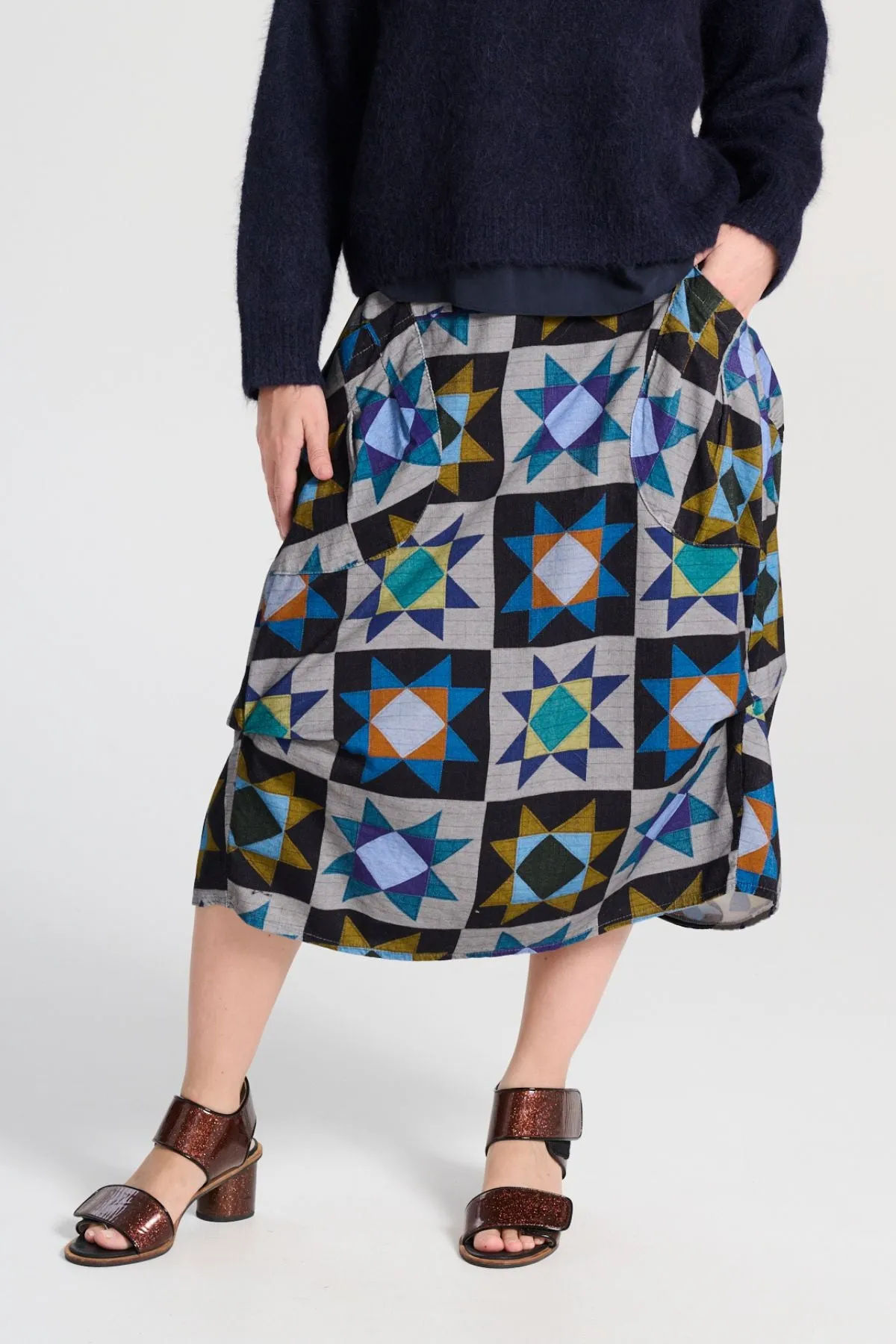 Veda Milwaukee Skirt Night in Fine Cord