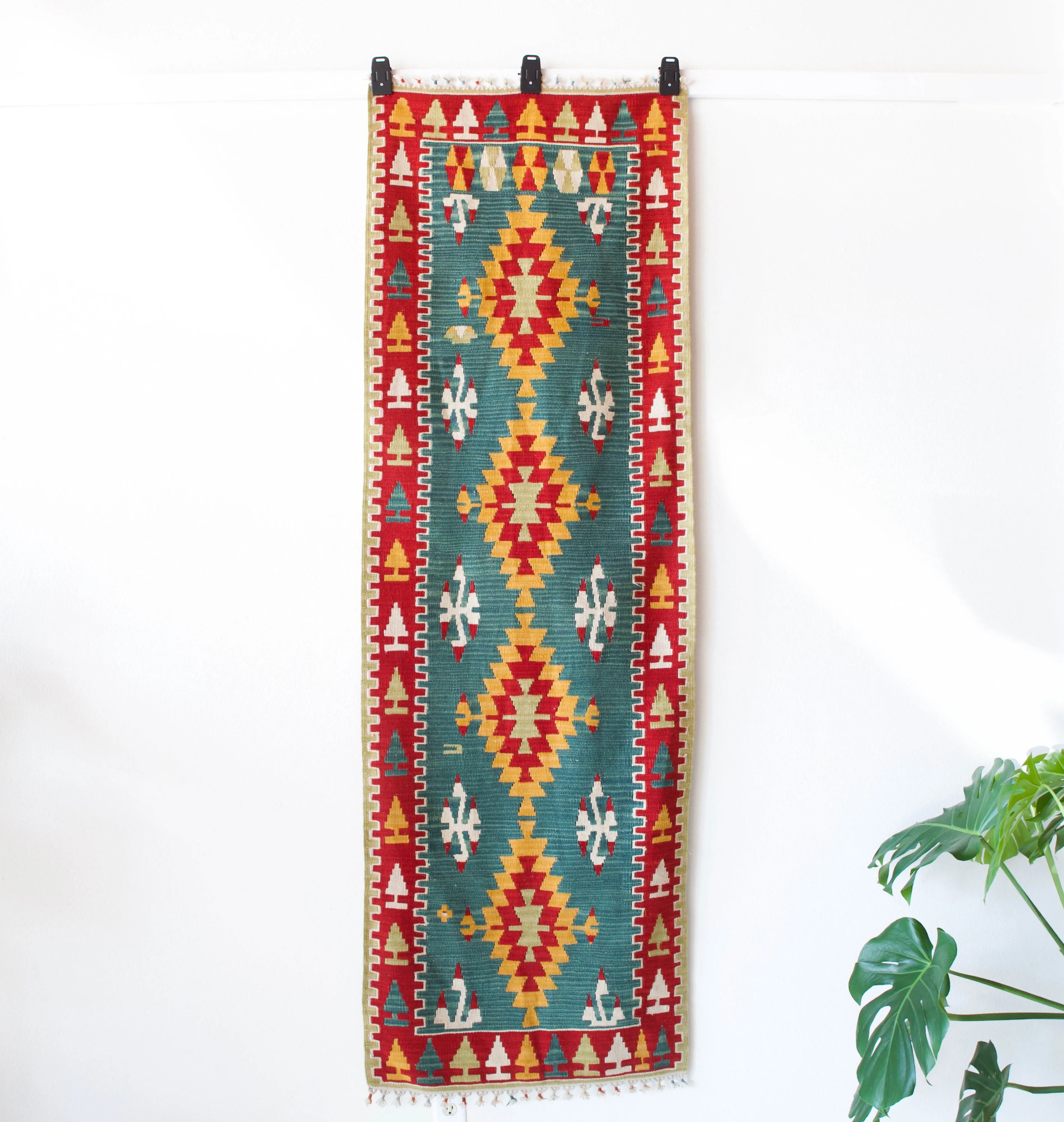 Vintage central Anatolian kilim runner 2'7" x 7' 10"