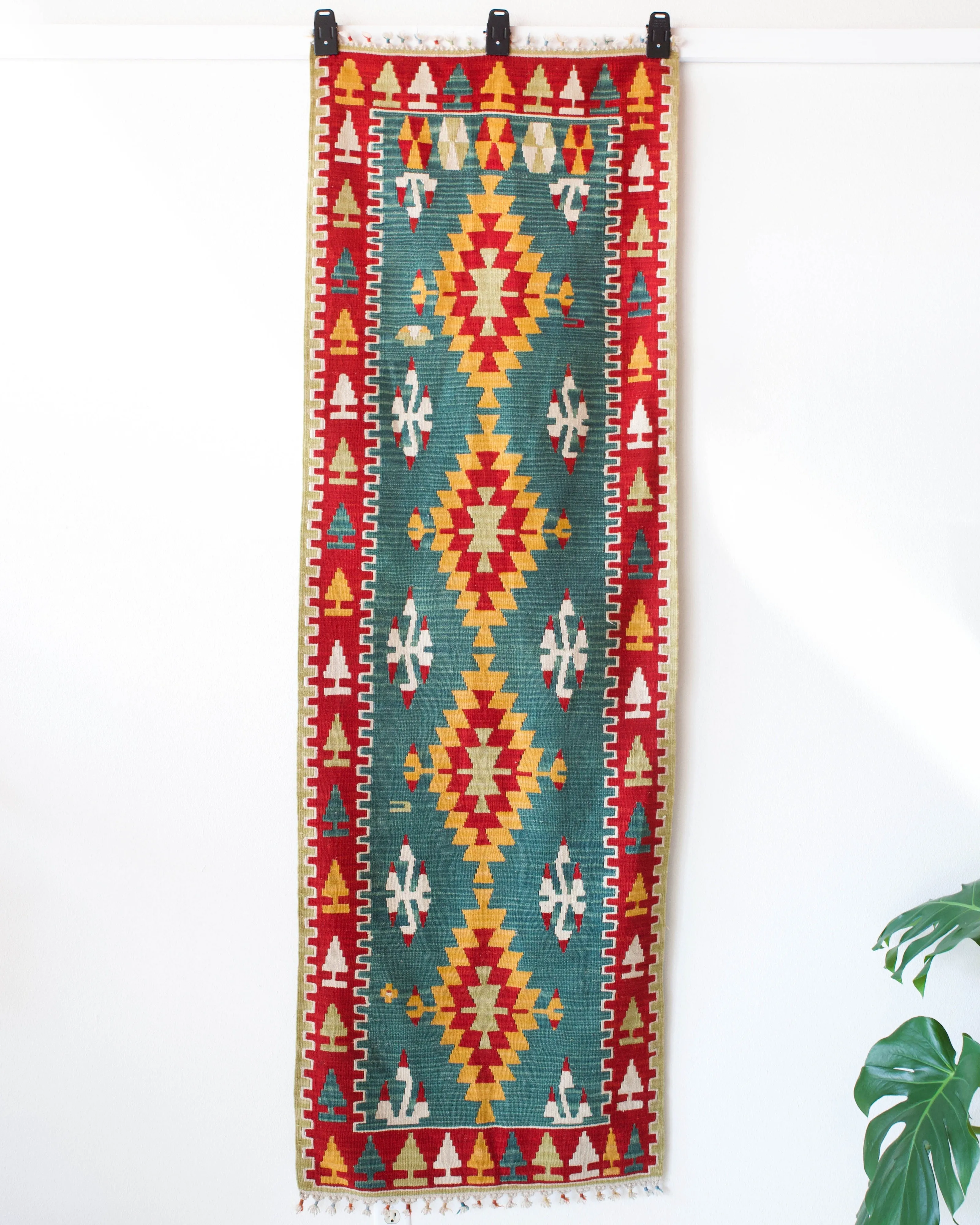 Vintage central Anatolian kilim runner 2'7" x 7' 10"
