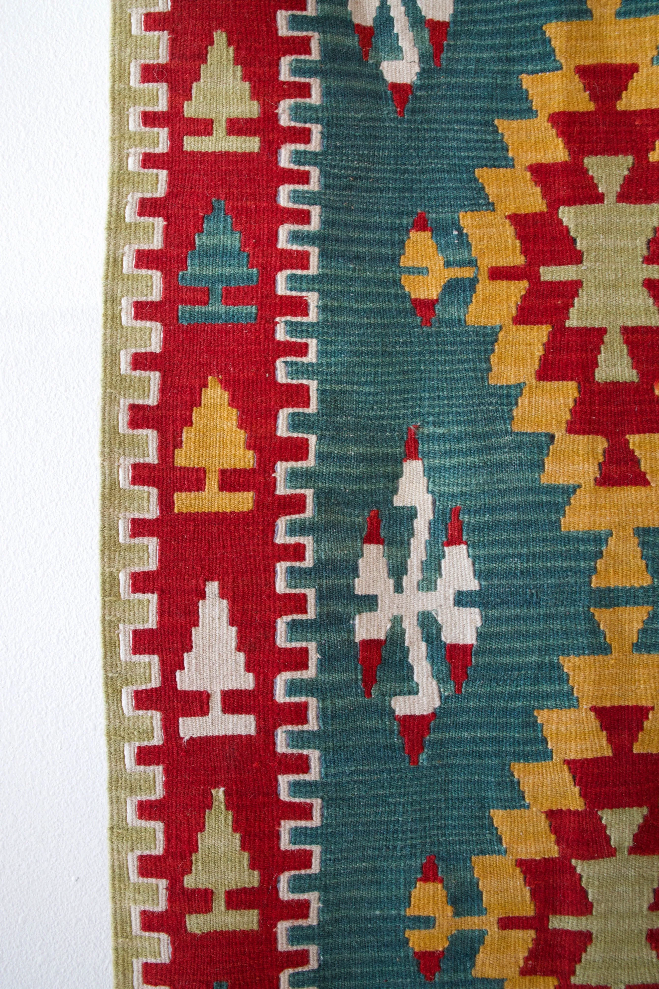 Vintage central Anatolian kilim runner 2'7" x 7' 10"