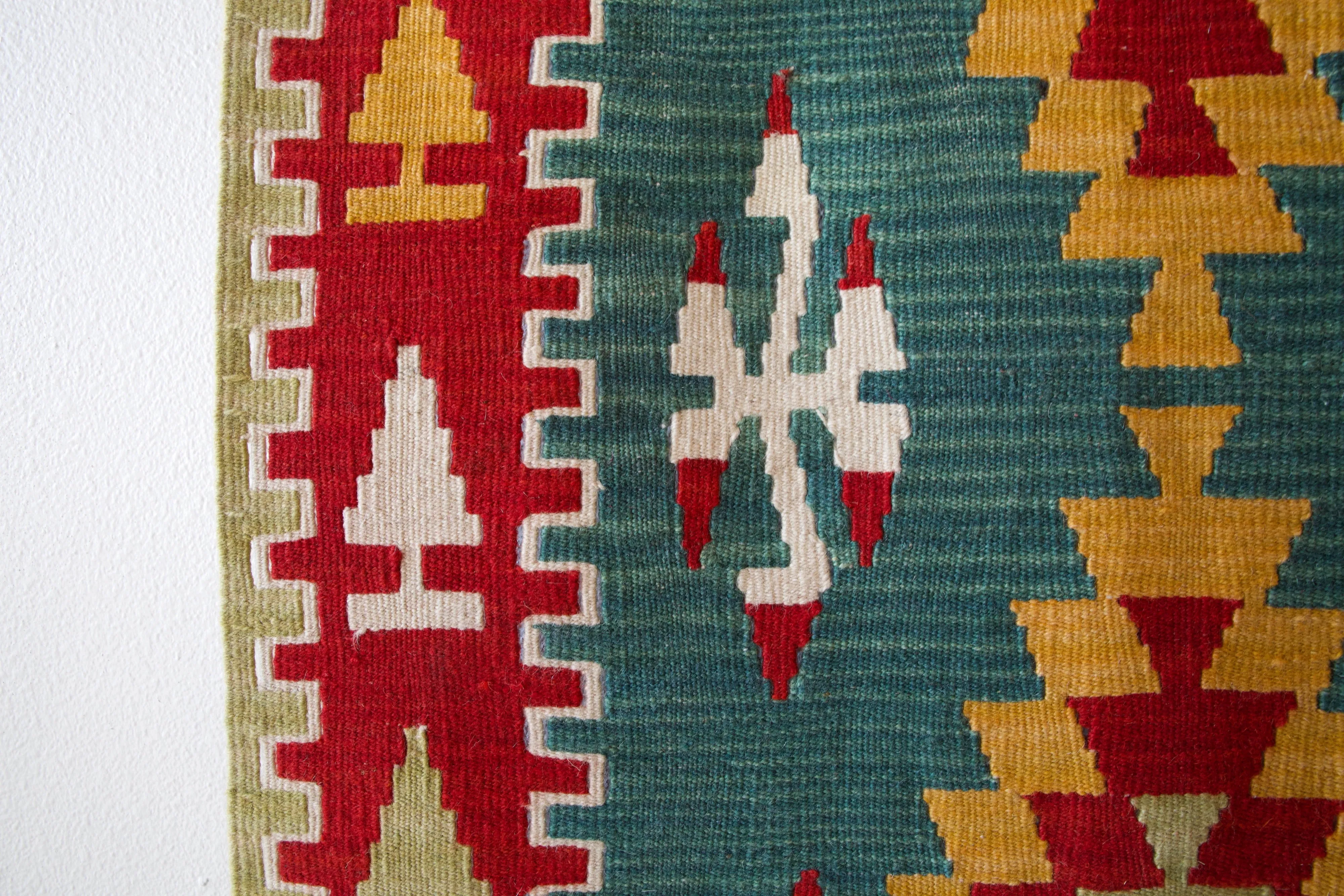 Vintage central Anatolian kilim runner 2'7" x 7' 10"