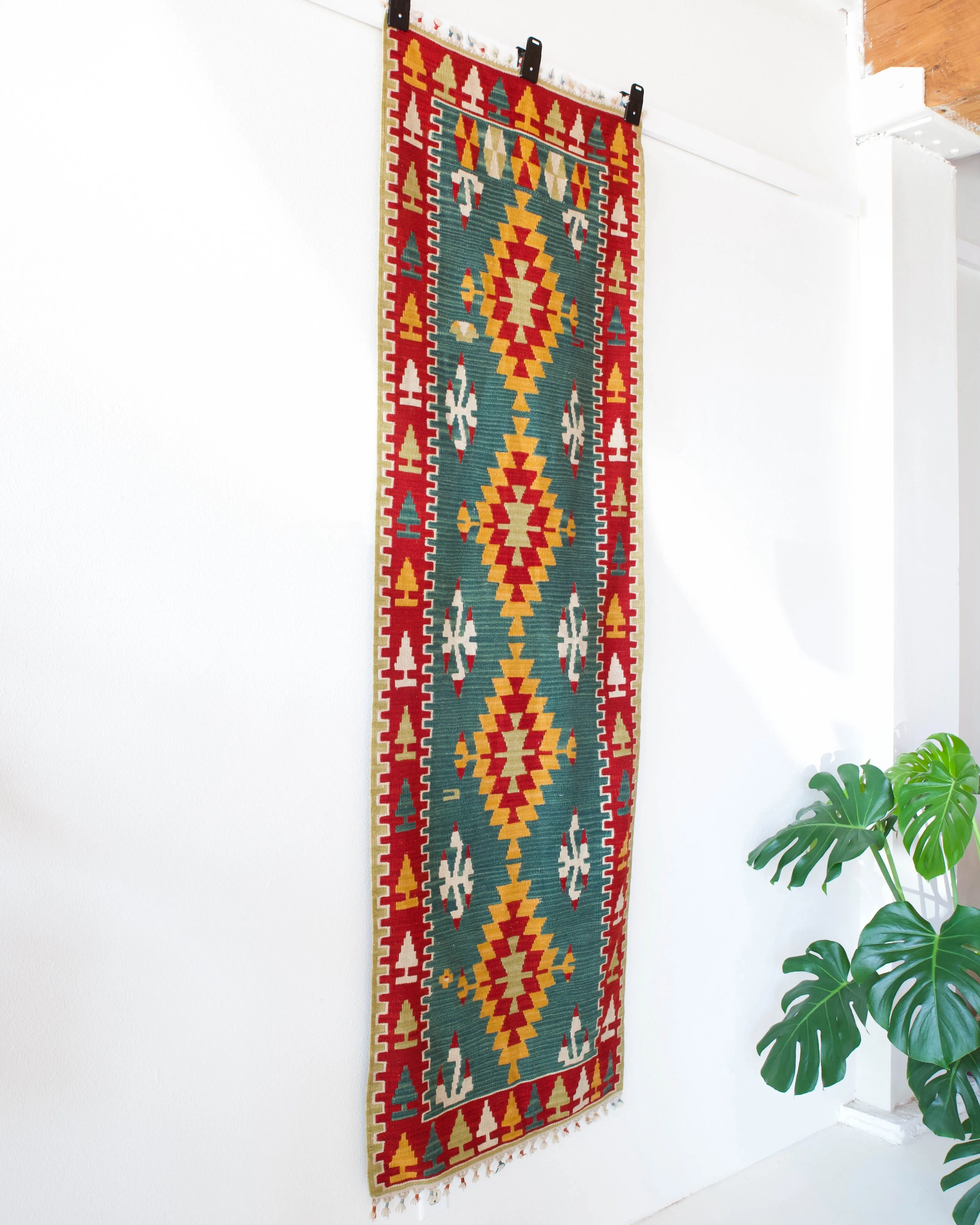 Vintage central Anatolian kilim runner 2'7" x 7' 10"