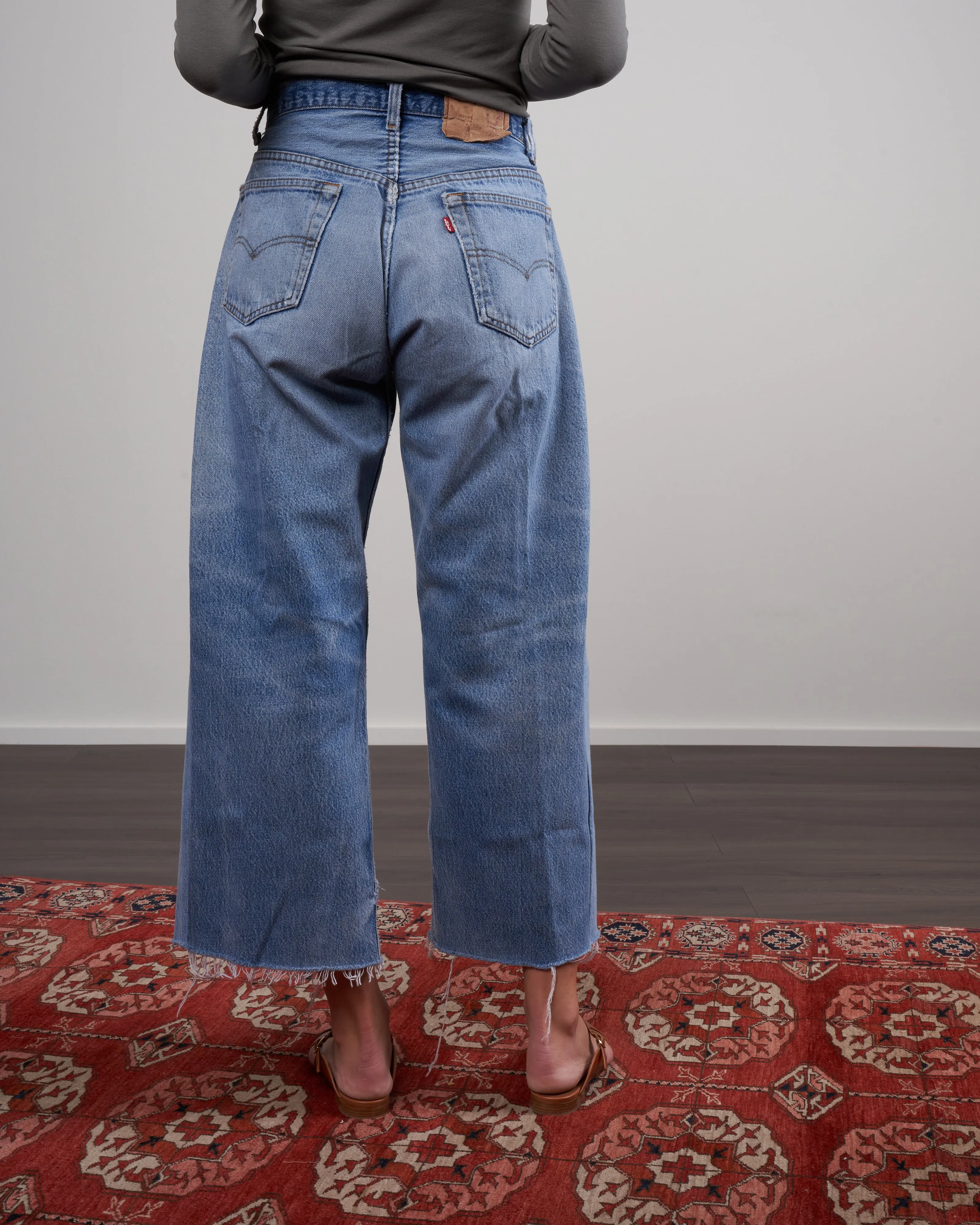 vintage lasso upcycled jeans - one-of-a-kind wash