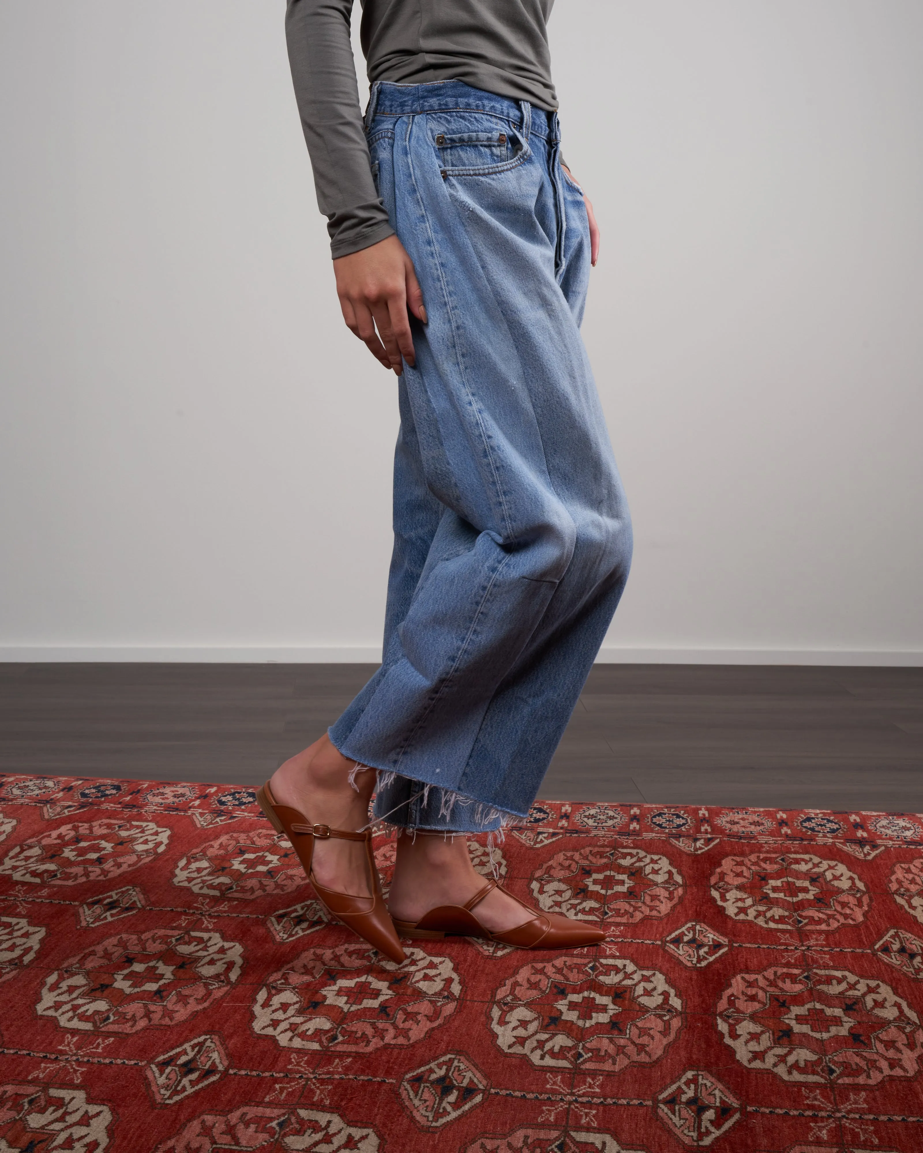 vintage lasso upcycled jeans - one-of-a-kind wash