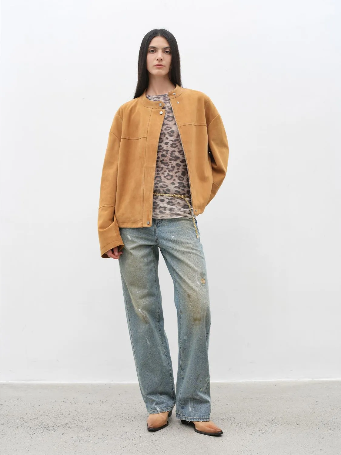 Vintage Suede Sheepskin Jacket