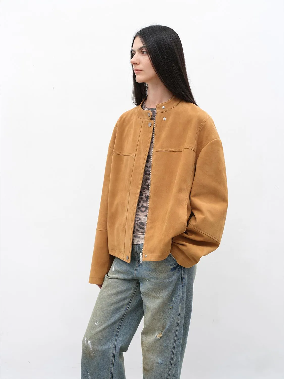 Vintage Suede Sheepskin Jacket