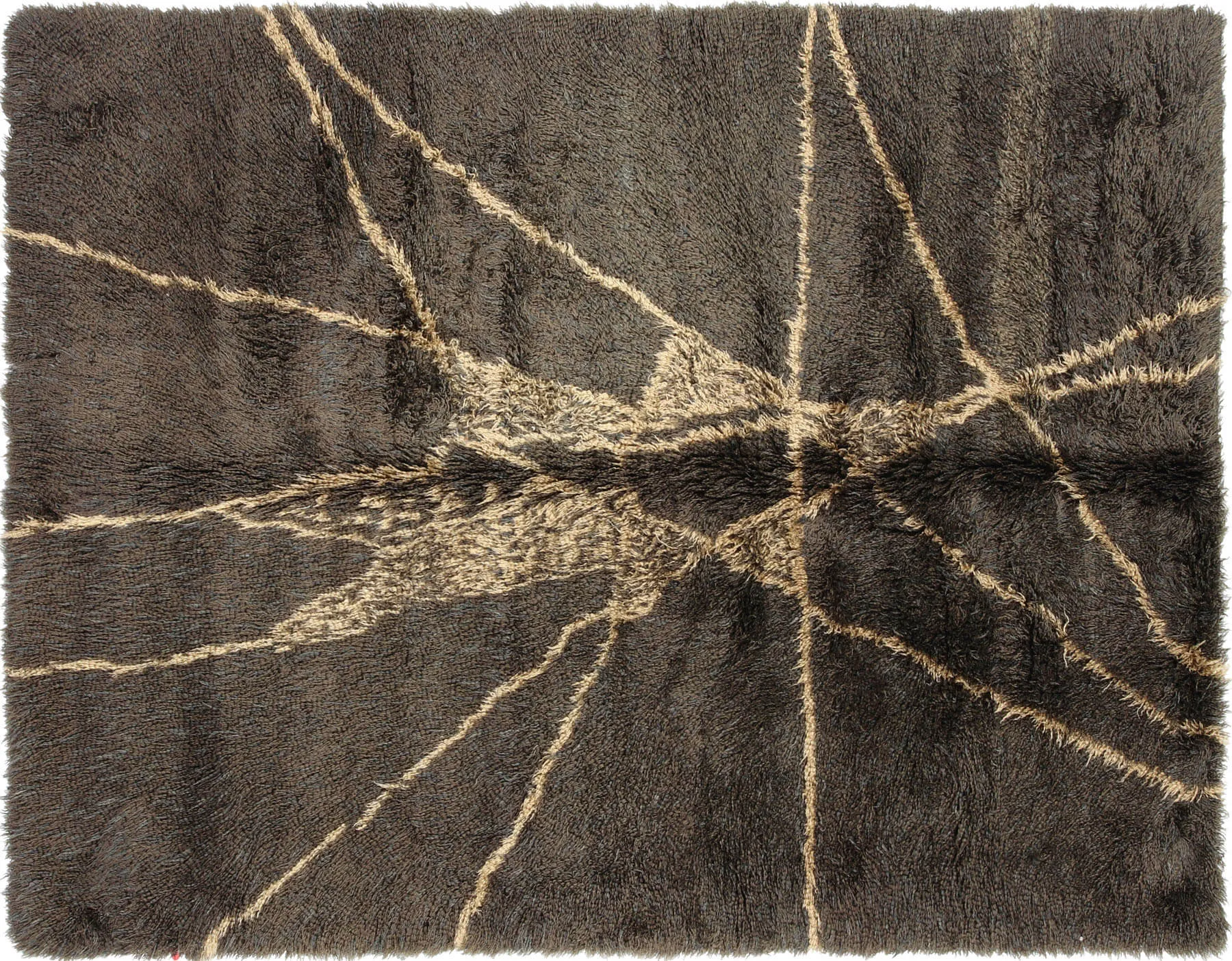 Vintage Turkish Shag Rug - 6' x 7'10"