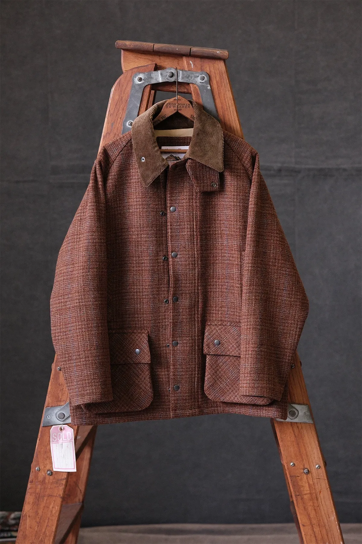 Vintage Wool Tweed Coat