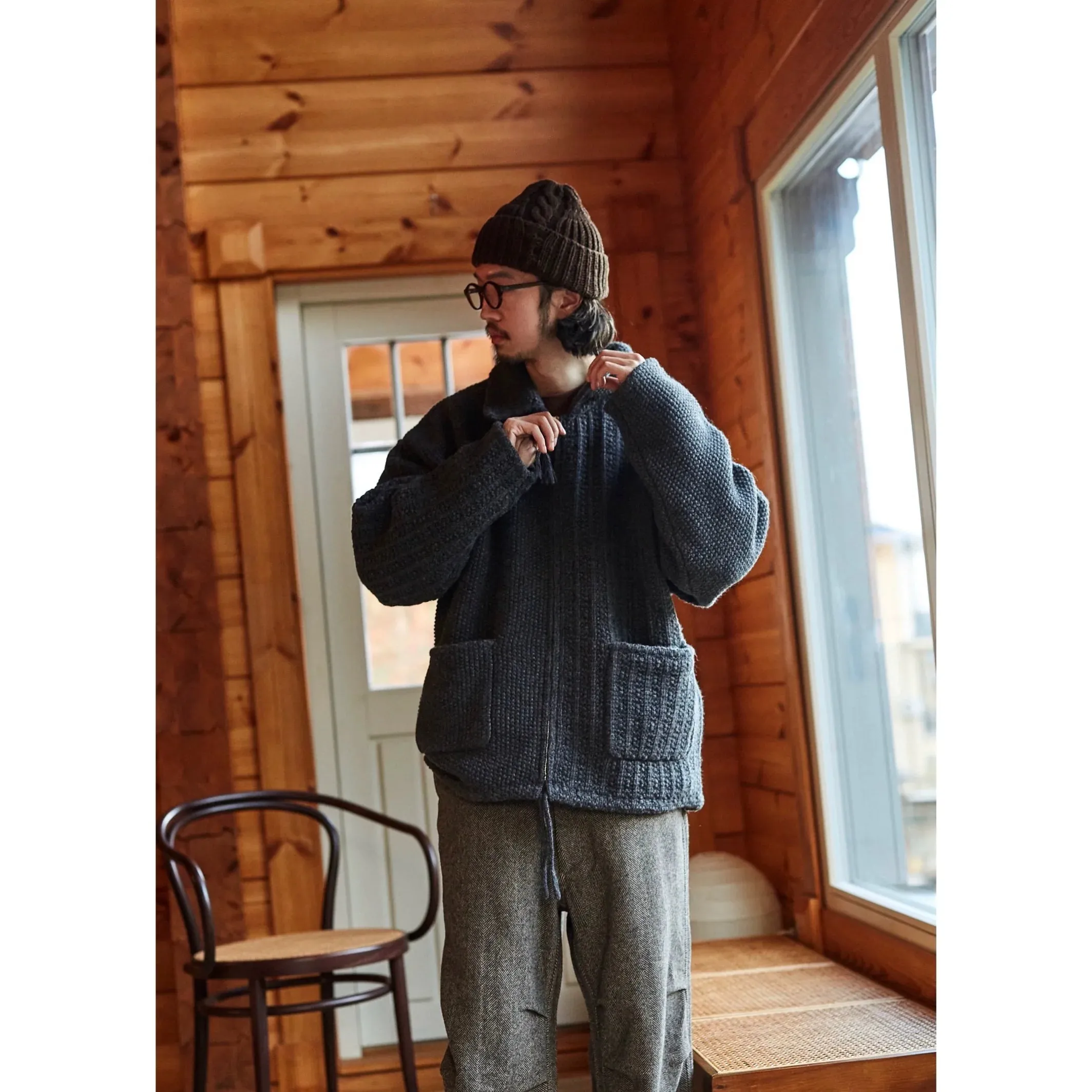 Vintage Wool Zip Jacket