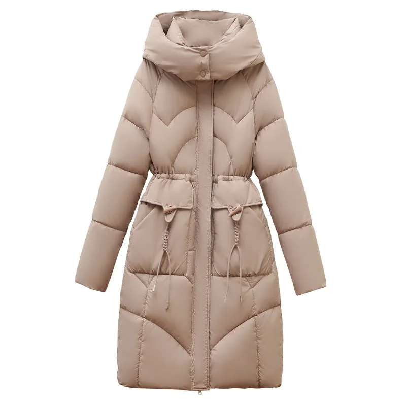 Warm and Fashionable Solid Puffer Jacket for Women