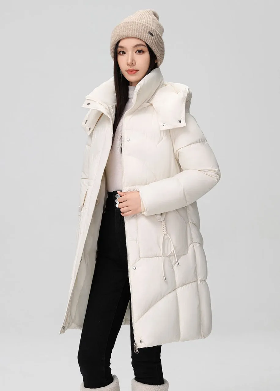 Warm and Fashionable Solid Puffer Jacket for Women