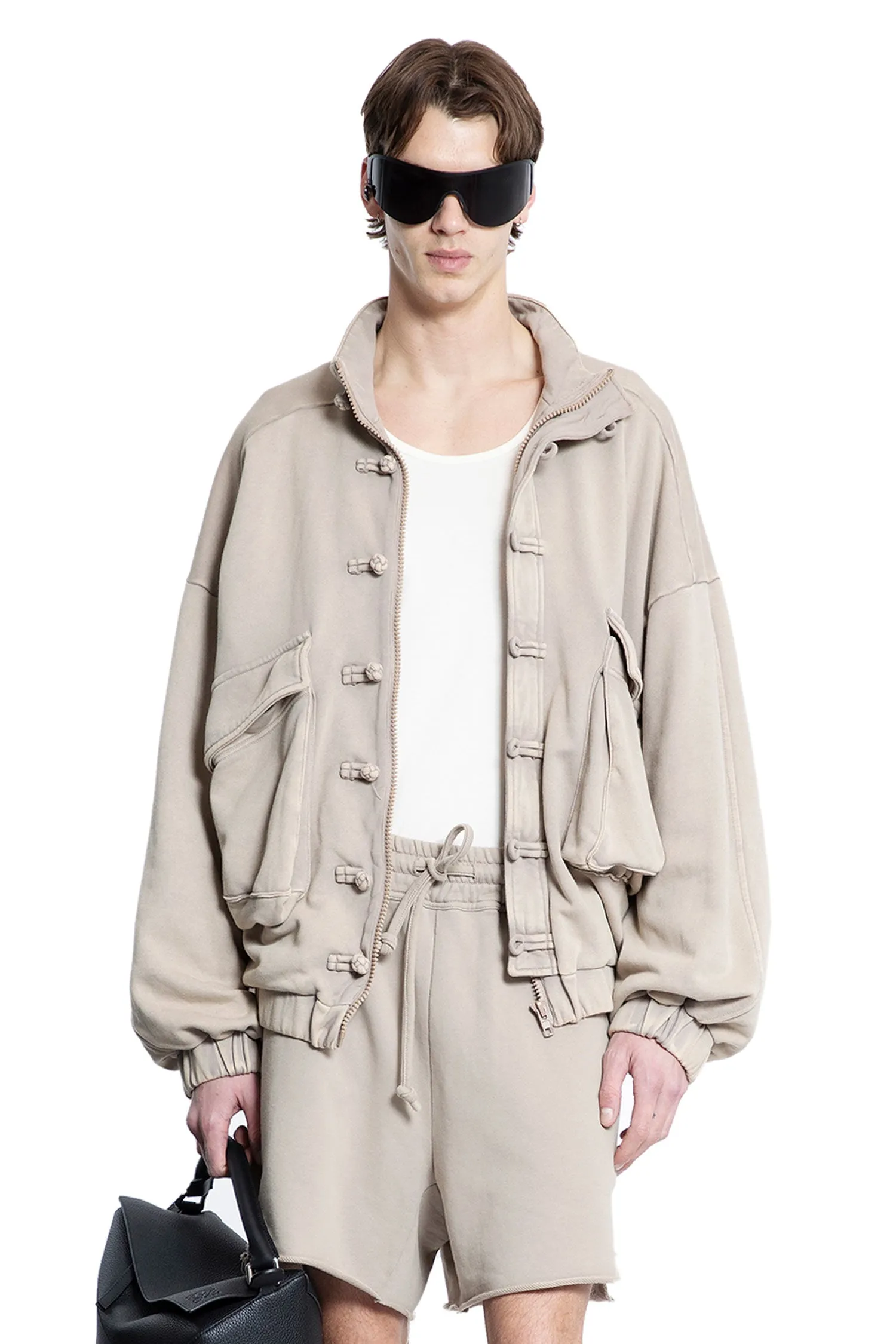 Washed Cotton Jacket in Tan