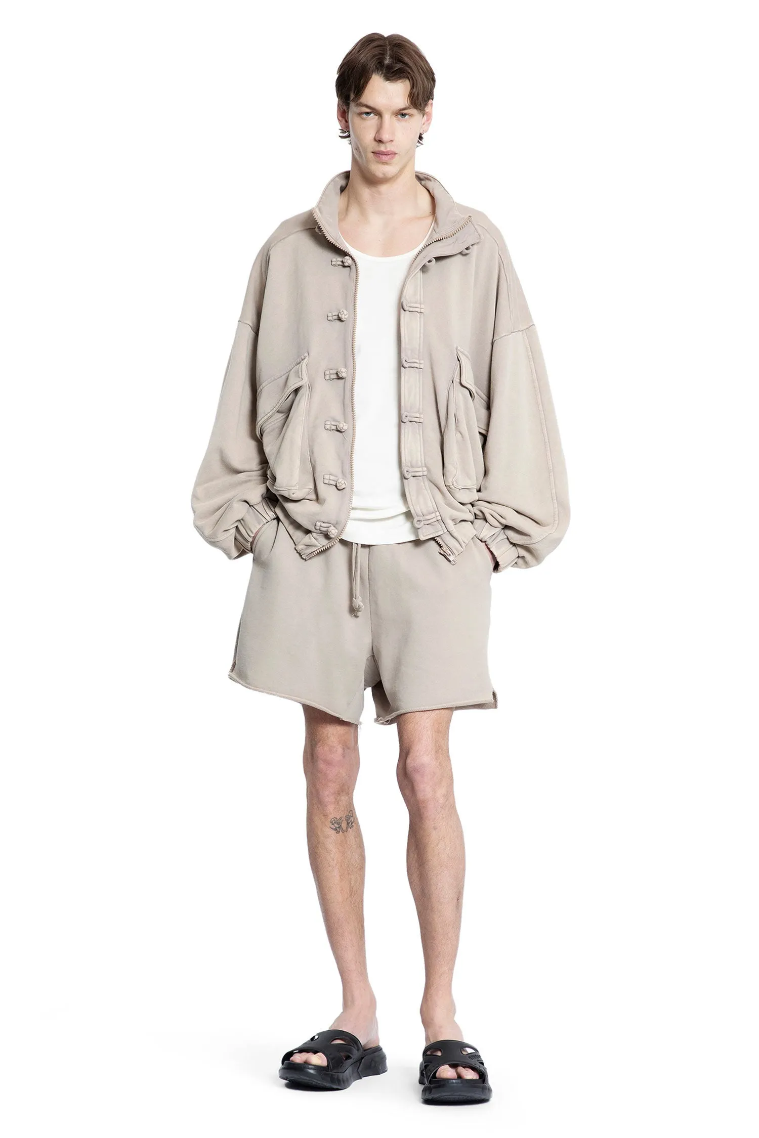 Washed Cotton Jacket in Tan