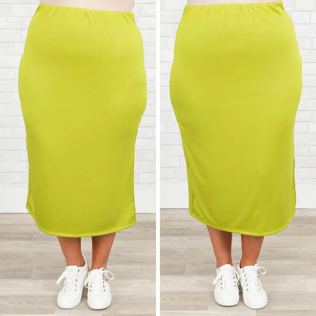 Watch Me Live Skirt, Lime