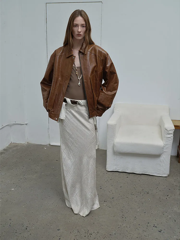 Waxed Sheepskin Jacket