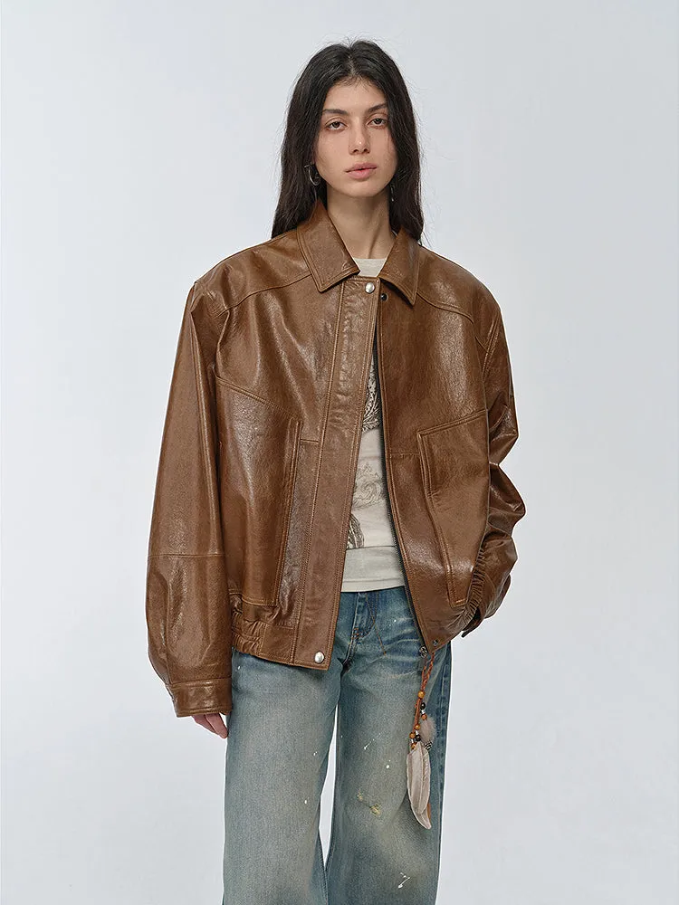 Waxed Sheepskin Jacket