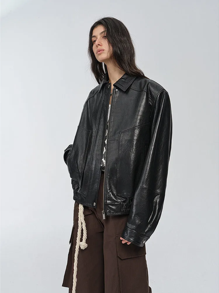 Waxed Sheepskin Jacket