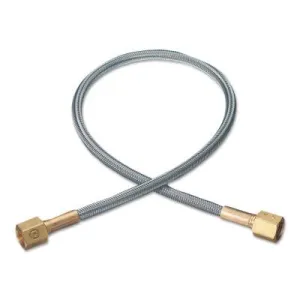 Western Enterprises Flexible Pigtails, 3,000 psi, Brass, Female, RH, 18 in, PF-63-18