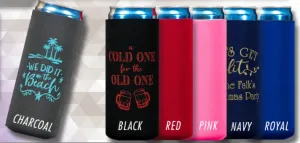 White Claw Truly Tall Slim Can Neoprene Koozie Huggie Can Cooler