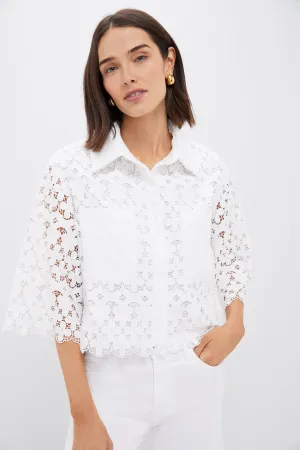 White Lace Francesca Blouse