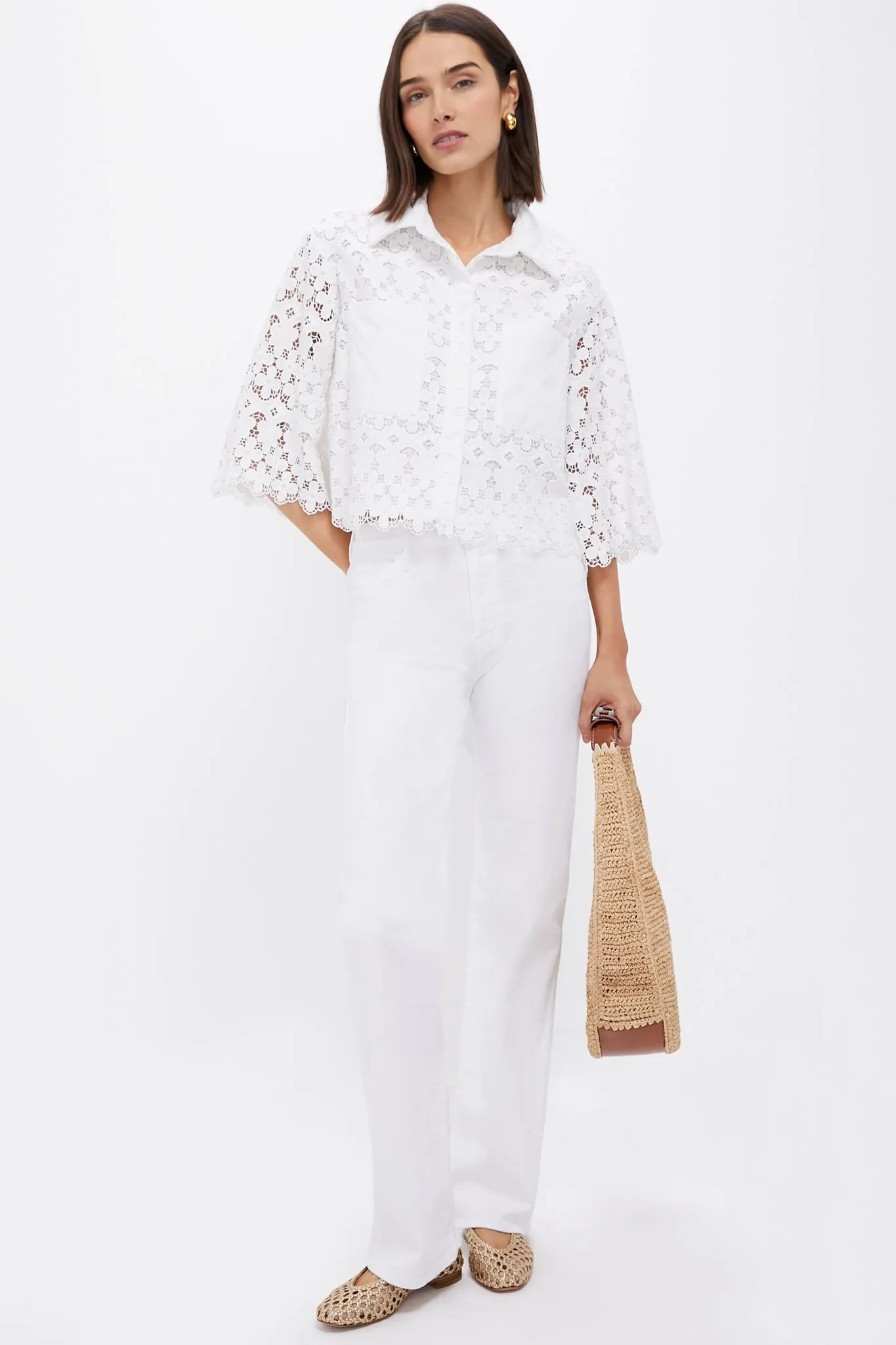White Lace Francesca Blouse
