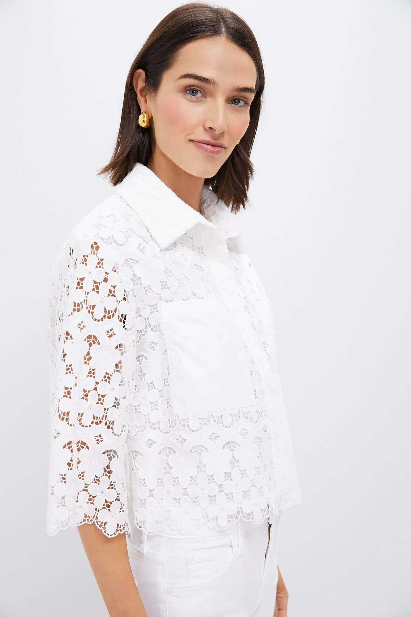 White Lace Francesca Blouse