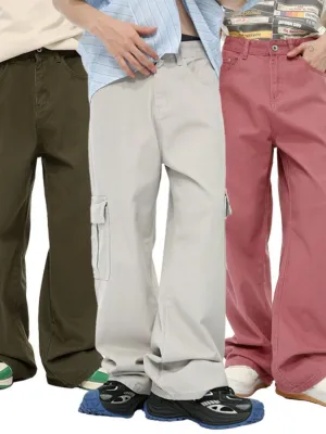 Wide Leg Cargo Jeans