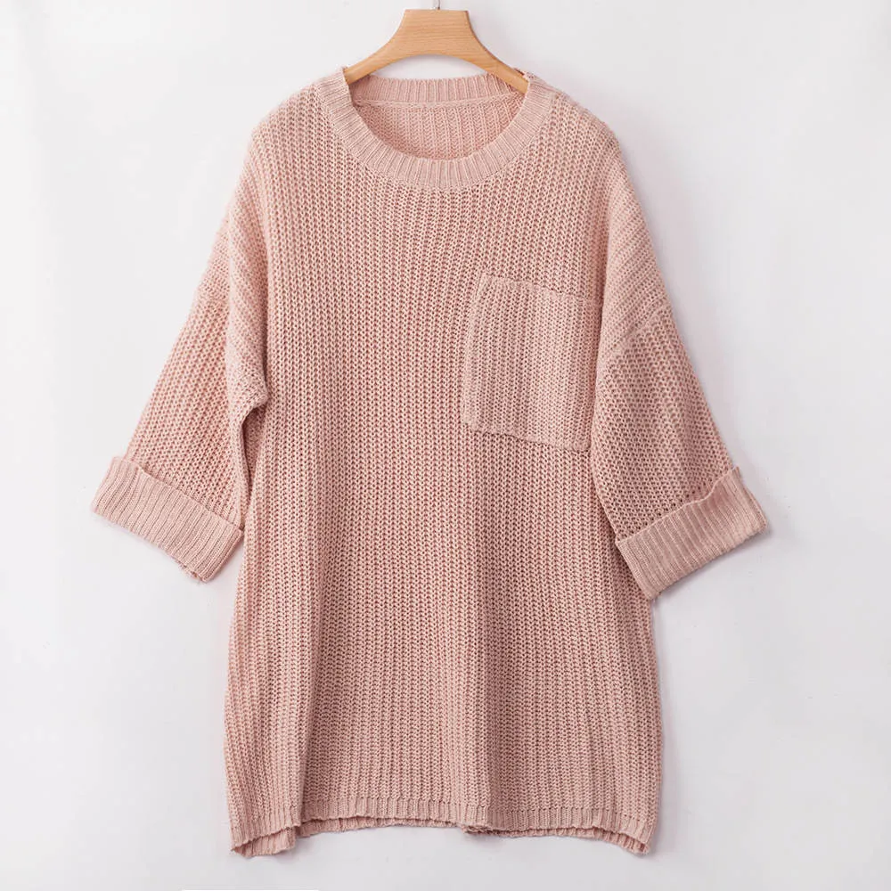 Wide-sleeved Fat Woman Large Size Loose Sweater