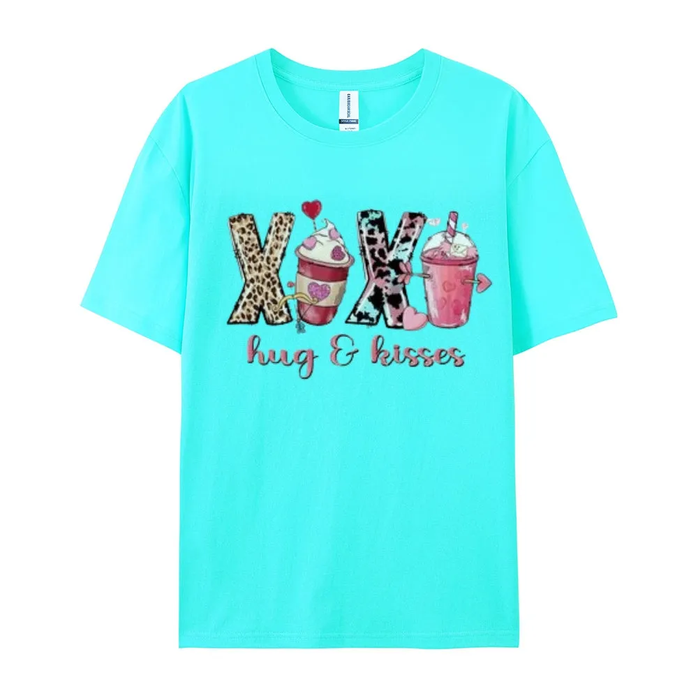 Women Coffee Is My Valentine's Day Print Graphic T-shirt