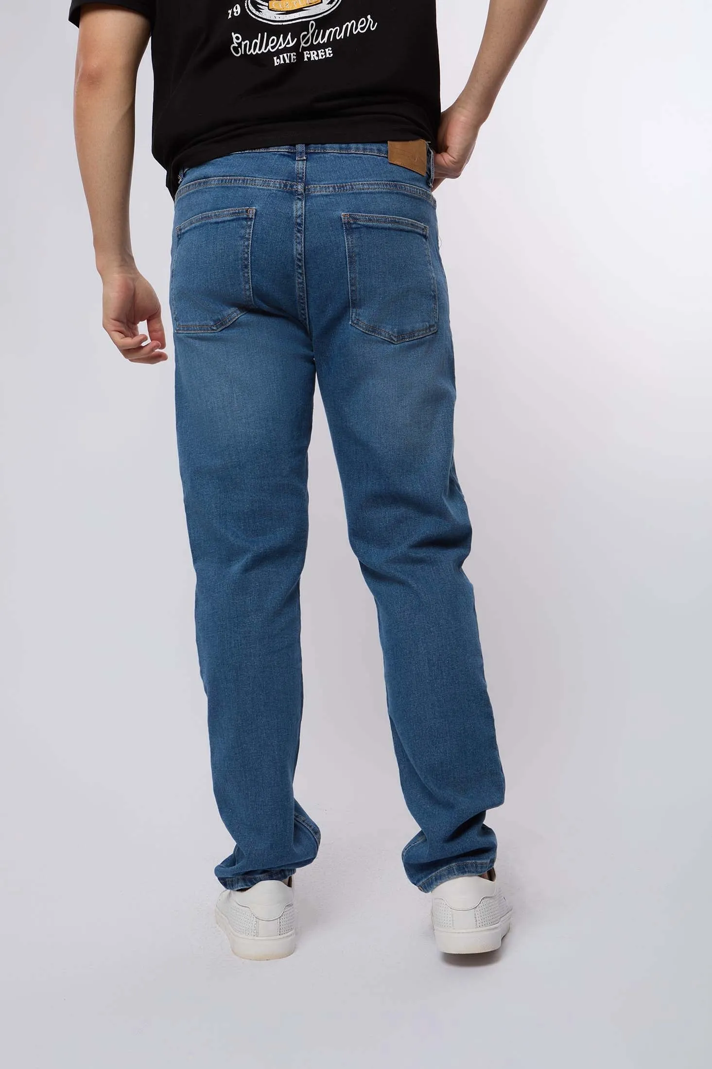 Women Denim Regular Fit Indigo Wash Blue