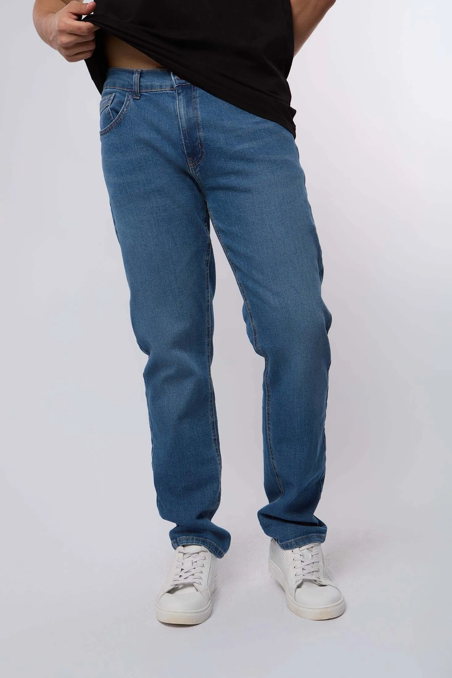 Women Denim Regular Fit Indigo Wash Blue