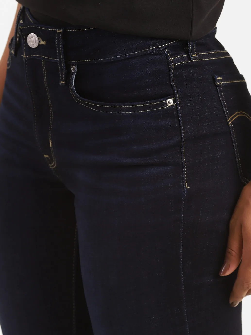 Women's 711 Blue Skinny Fit Mid Rise Jeans
