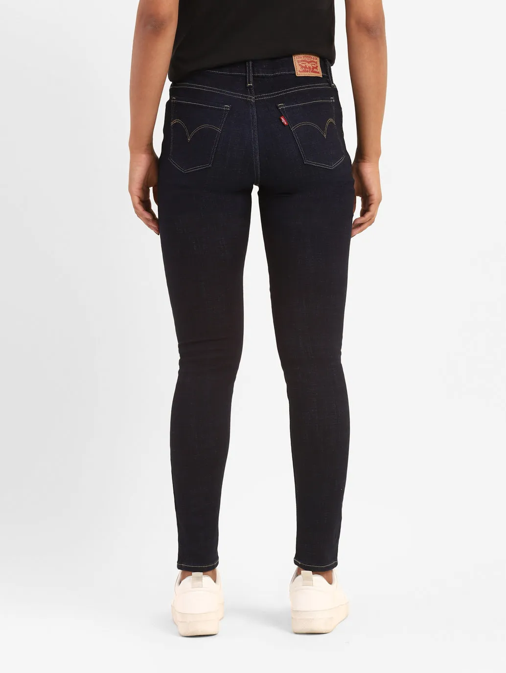 Women's 711 Blue Skinny Fit Mid Rise Jeans
