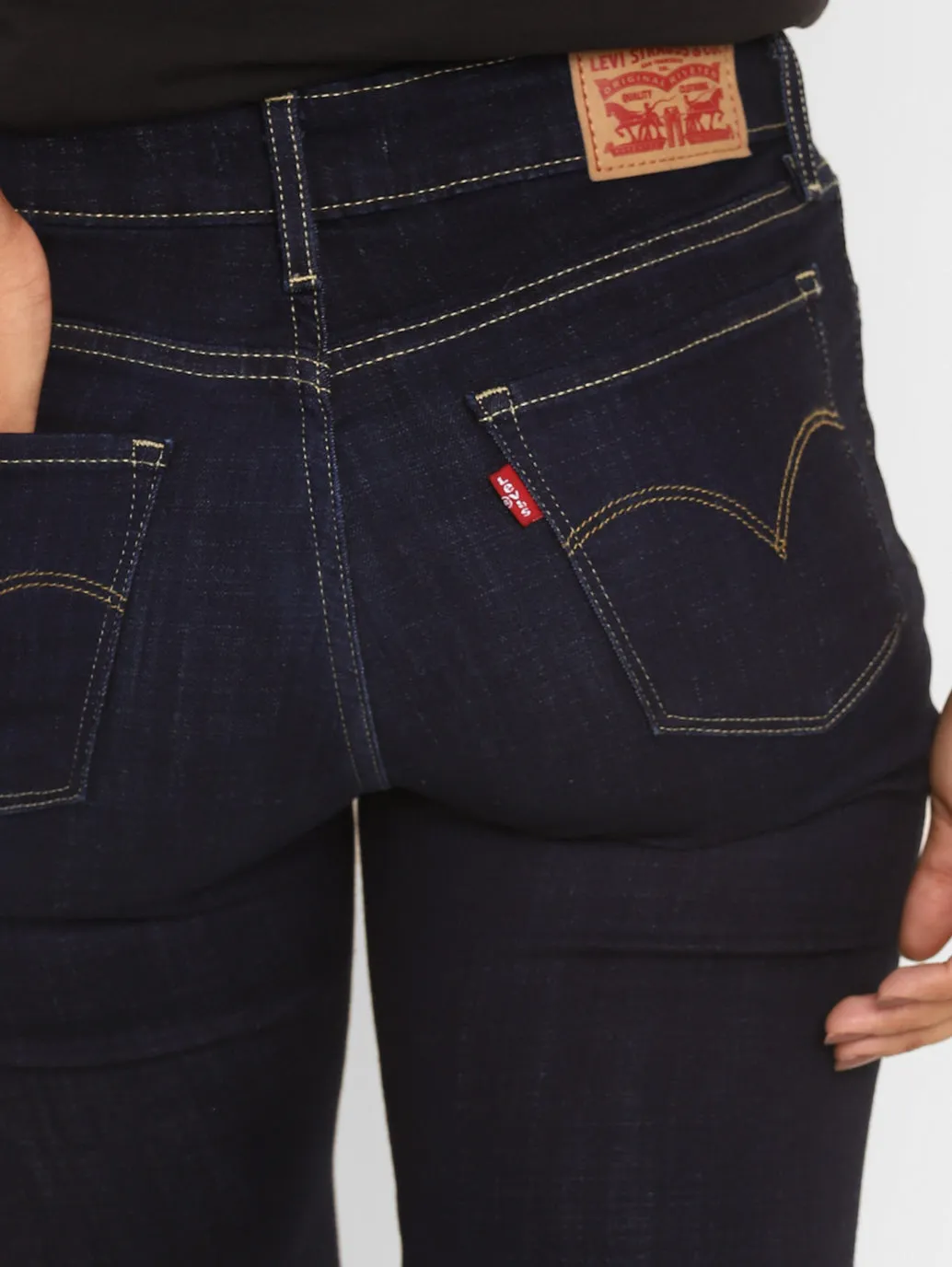 Women's 711 Blue Skinny Fit Mid Rise Jeans
