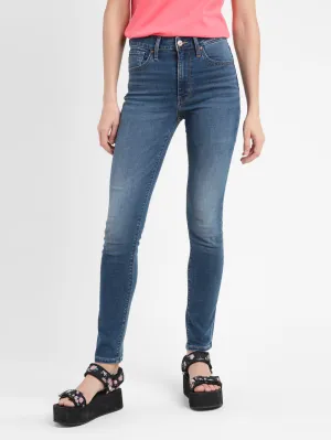 Women's 721 Blue Skinny Fit High Rise Jeans