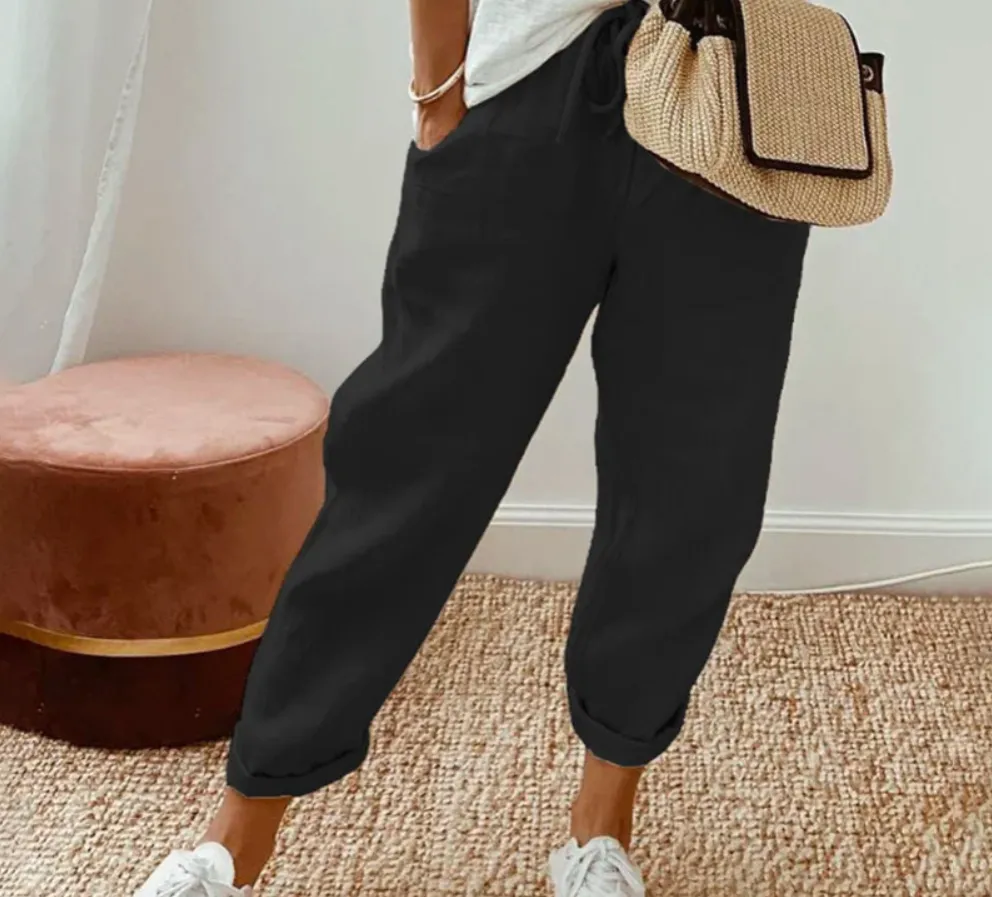 Women's Comfortable Casual Drawstring Pants | Loose