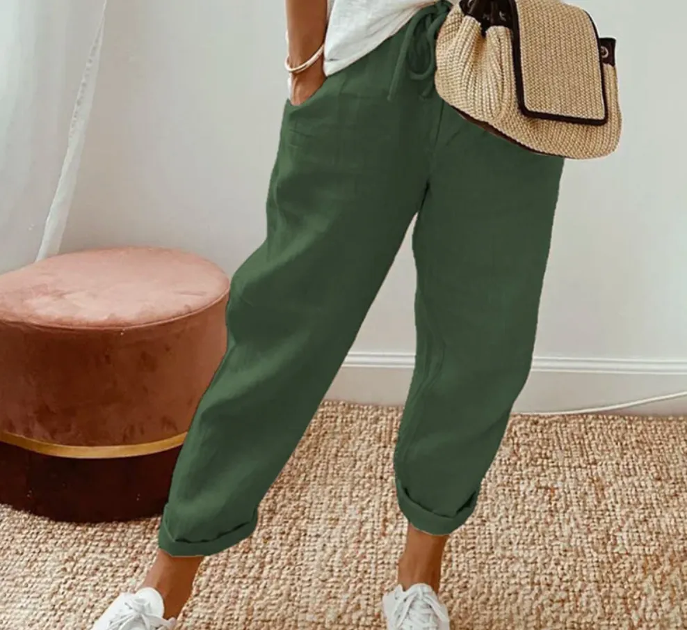 Women's Comfortable Casual Drawstring Pants | Loose