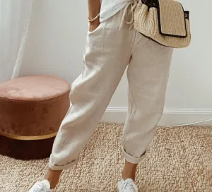 Women's Comfortable Casual Drawstring Pants | Loose