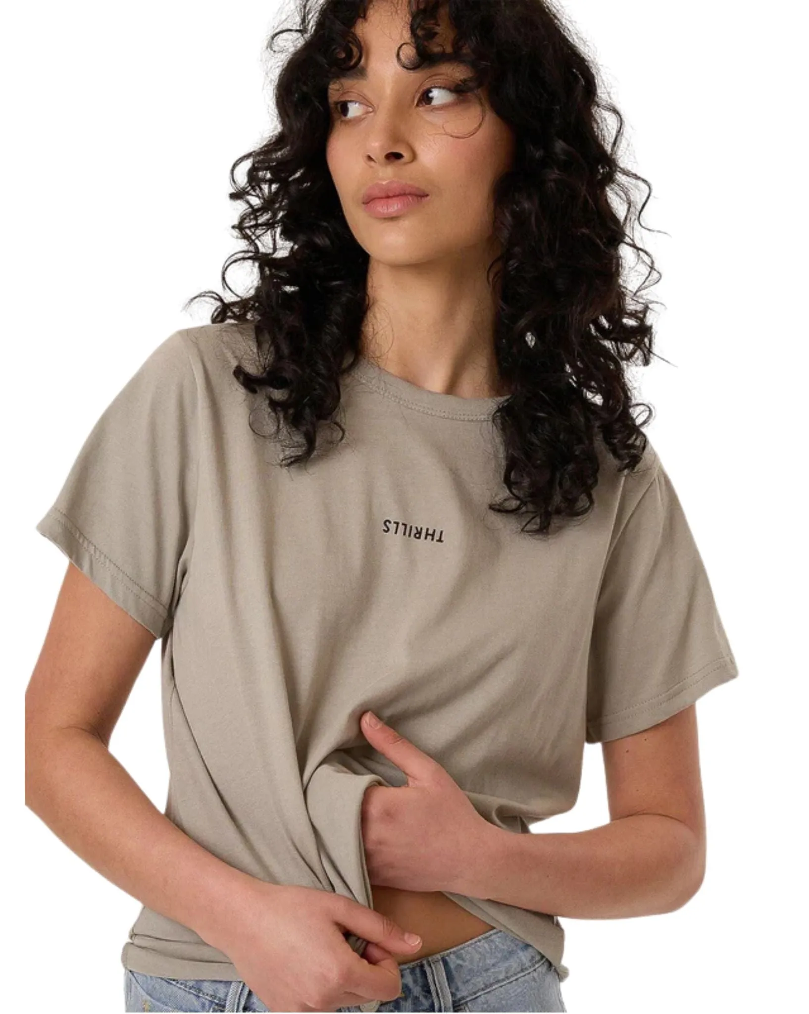 Womens Minimal Thrills Relaxed Tee- String