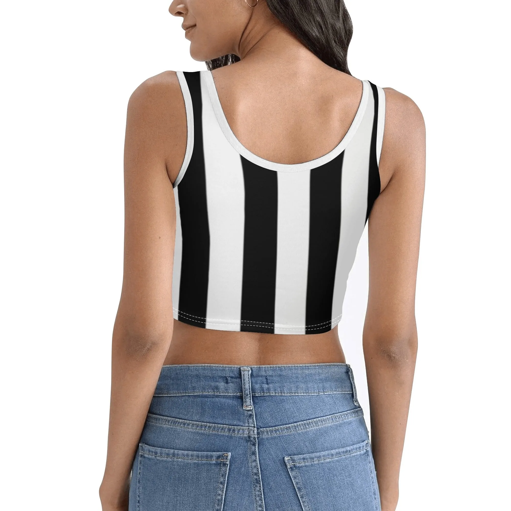 Women's Nightmare Before Christmas Pattern 2 Cropped Tank Top