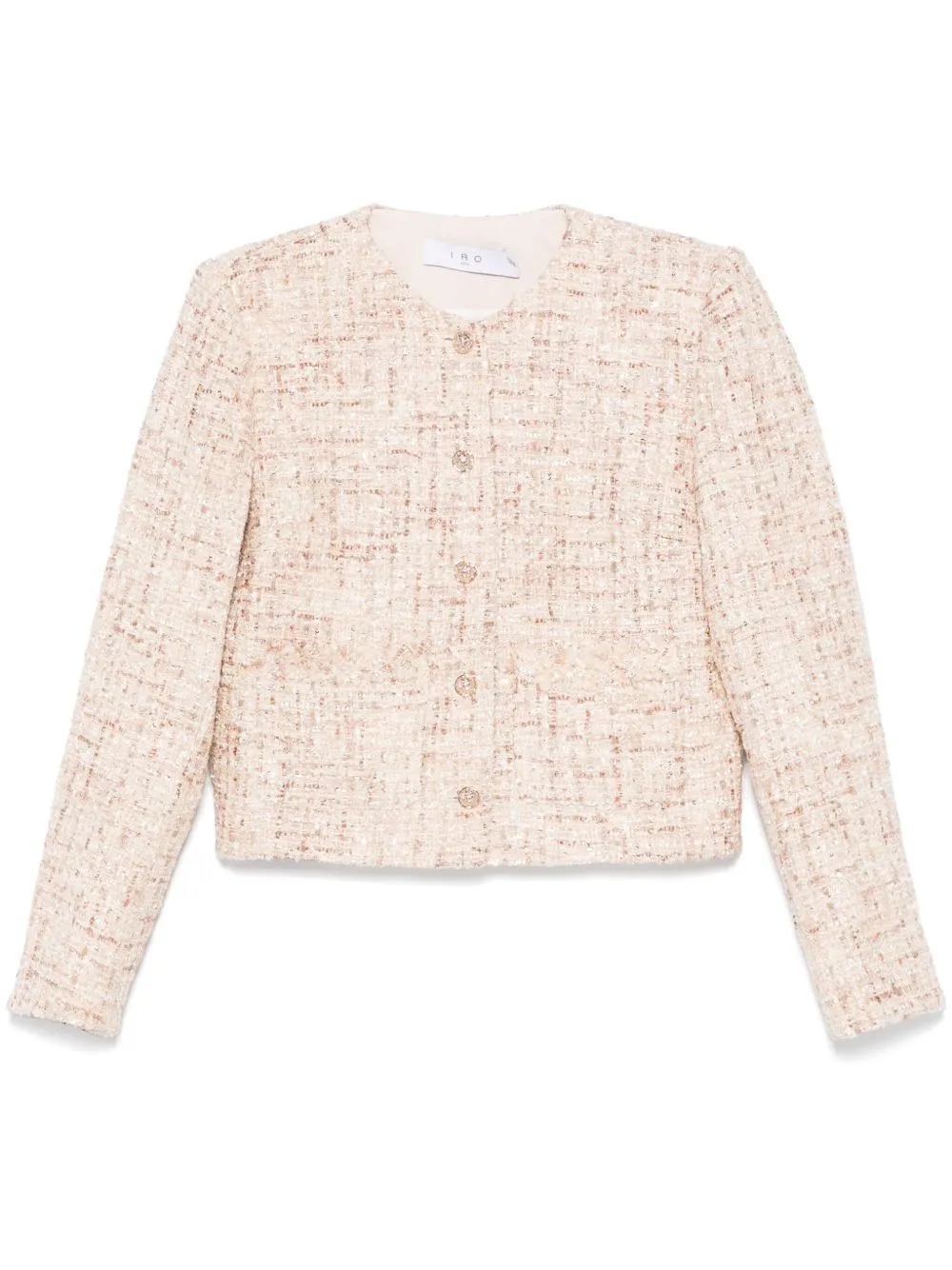 Wool blend short jacket